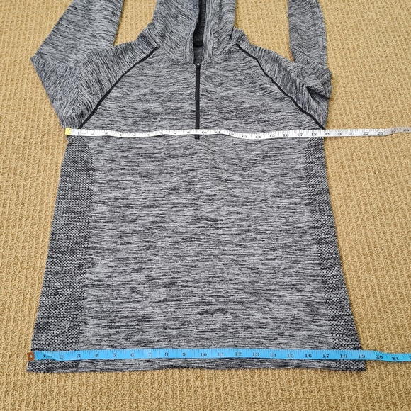 Betabrand x MPG Quarter Zip Hoodie Pullover Dark Grey/ Black Size M/L - Picture 14 of 16